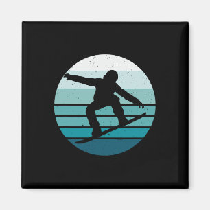 Vintage Snowboarding Magnet