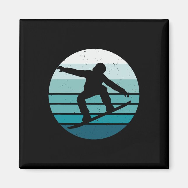 Vintage Snowboarding  Magnet (Front)