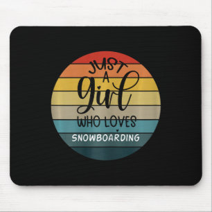 Vintage Snowboarding  Mouse Pad