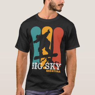 Vintage Snowboarding Resort Big Sky Montana T-Shirt