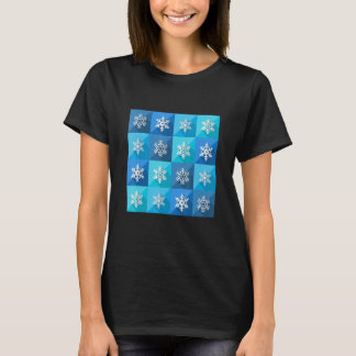 Vintage Snowflake Christmas Pattern Funny T-Shirt