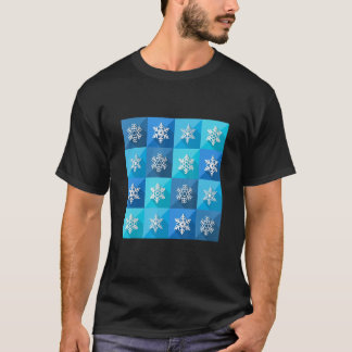 Vintage Snowflake Christmas Pattern Funny T-Shirt