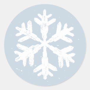 Vintage Snowflake Christmas Sticker Seals