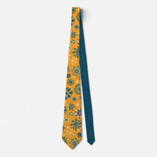 Vintage Snowflakes on Yellow Tie