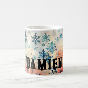 Vintage Snowflakes Pattern - Custom Coffee Mug