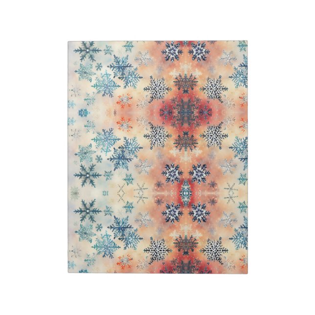 Vintage Snowflakes Pattern - Notepad (Rotated)