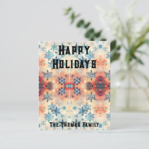 Vintage Snowflakes Pattern - Scrapbook Paper