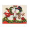 Vintage Snowman Christmas Postcard