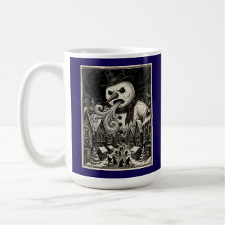 Vintage Snowman Kaiju Monster Retro Coffee Mug