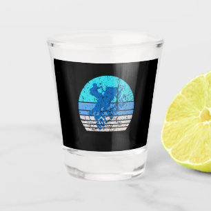 Vintage Snowmobiling Shot Glass