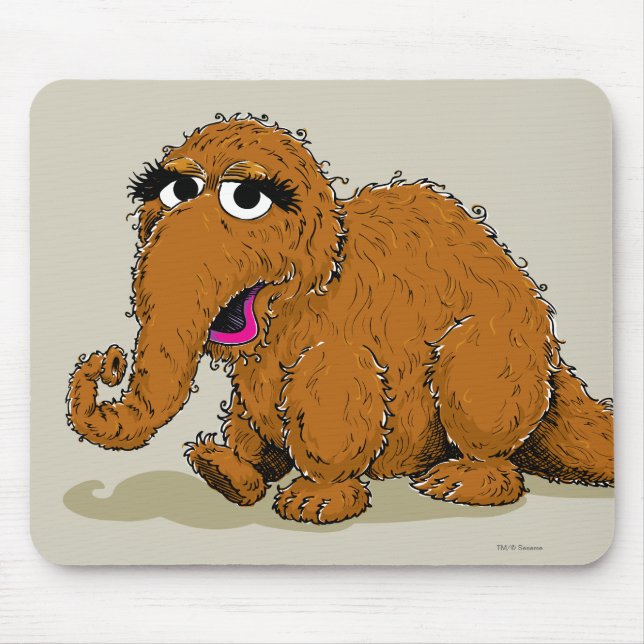 Vintage Snuffleupagus Mouse Pad (Front)