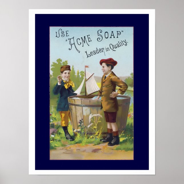 Vintage Soap Ad Art  Poster (Front)
