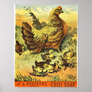 Vintage soap advertising poster