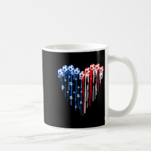 Vintage Soccer 4th Of July Men Usa American Flag B Coffee Mug