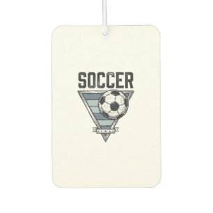 Vintage Soccer Ball Triangle Badge Shirt Design (2 Car Air Freshener