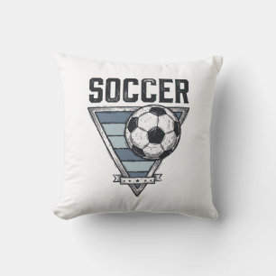 Vintage Soccer Ball Triangle Badge Shirt Design (2 Cushion