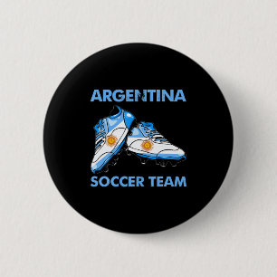 Vintage Soccer Boots Argentina Flag Argentina Socc 6 Cm Round Badge