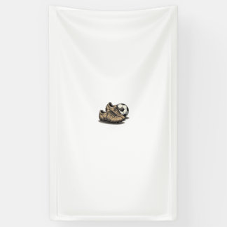 Vintage Soccer Cleats And Ball Shirt Design_1 Banner