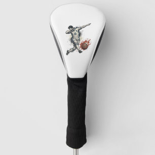 Vintage Soccer Dab Player Graphic Shirt Design_1 Golf Head Cover