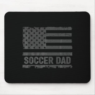 Vintage Soccer Dad America Us Flag Patriot T Shirt Mouse Pad