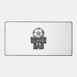 Vintage Soccer Dad Bold Engraving Shirt Design_1 Desk Mat