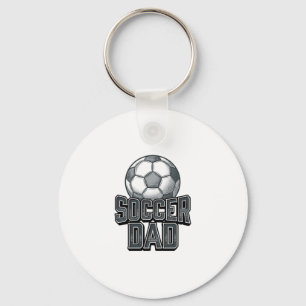 Vintage Soccer Dad Bold Engraving Shirt Design_1 Key Ring