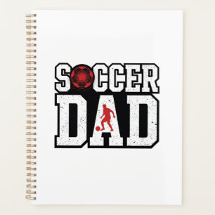 Vintage Soccer Dad Distressed Sports Typography Sh Planner