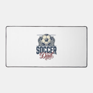 Vintage Soccer Dad Shirt Design_1 Desk Mat