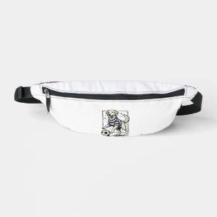 Vintage Soccer Dog Engraving Shirt Design_1 Bum Bags