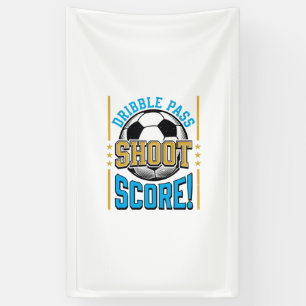 Vintage Soccer Dribble Pass Shoot Score Shirt Desi Banner