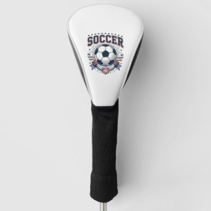 Vintage Soccer Emblem Shirt Design_1 Golf Head Cover