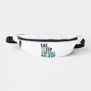 Vintage Soccer Goalie Eat Sleep Stop Goals Shirt_1 Bum Bags