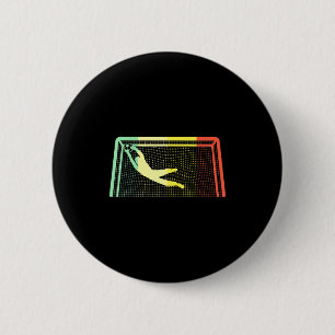 Vintage Soccer Goalie Goalkeeper For Boys Girls T 6 Cm Round Badge