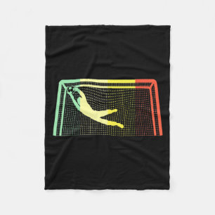 Vintage Soccer Goalie Goalkeeper For Boys Girls T  Fleece Blanket
