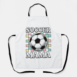 Vintage Soccer Mama Engraving Shirt Design_1 Apron