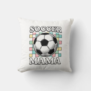 Vintage Soccer Mama Engraving Shirt Design_1 Cushion