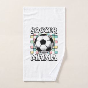 Vintage Soccer Mama Engraving Shirt Design_1 Hand Towel