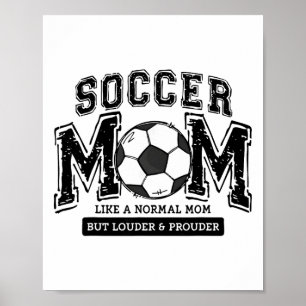 Vintage Soccer Mom Life Gift For Men Women Kid Boy Poster