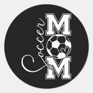 Vintage Soccer Mom Pride Gift For Men Women Kid Bo Classic Round Sticker