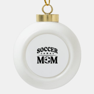 Vintage Soccer Mum Shirt Vector Design_1 Ceramic Ball Christmas Ornament