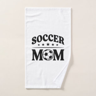 Vintage Soccer Mum Shirt Vector Design_1 Hand Towel