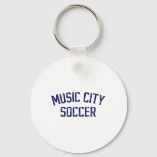 Vintage Soccer Nashville Music City Soccer Retro F Key Ring