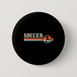 Vintage Soccer Player Sport Retro Men Boys Footbyl 6 Cm Round Badge