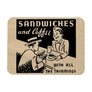 Vintage Soda Jerk Magnet