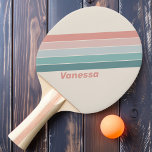 Vintage Soft Sea Shell Striped with Name Ping Pong Paddle<br><div class="desc">The Vintage Soft Sea Shell Striped Ping Pong Paddle with Name combines a soft, coastal-inspired palette with customisable charm. The delicate sea shell stripes evoke a calming beachside feel, while the option to personalise it with your name adds a unique and personal touch. Perfect for players who appreciate a blend...</div>