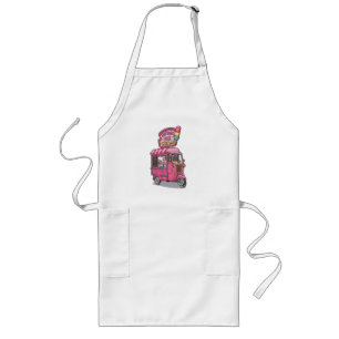 Vintage Soft Serve Ice Cream Truck Long Apron