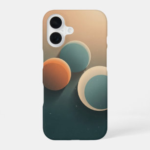 Vintage Soft-Shaded Planets iPhone 16 Case