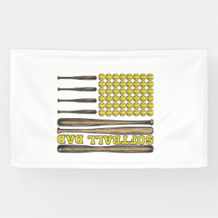 Vintage Softball Dad Bat And Ball Vector Shirt Des Banner