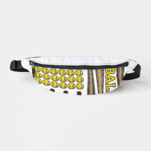 Vintage Softball Dad Bat And Ball Vector Shirt Des Bum Bags