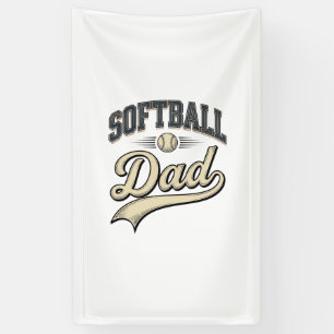Vintage Softball Dad Sports Father Shirt Design (2 Banner